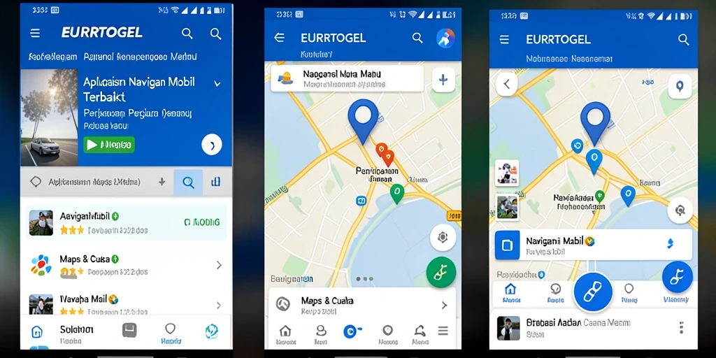Antarmuka EUROTOGEL menampilkan peta dan fitur navigasi yang intuitif.