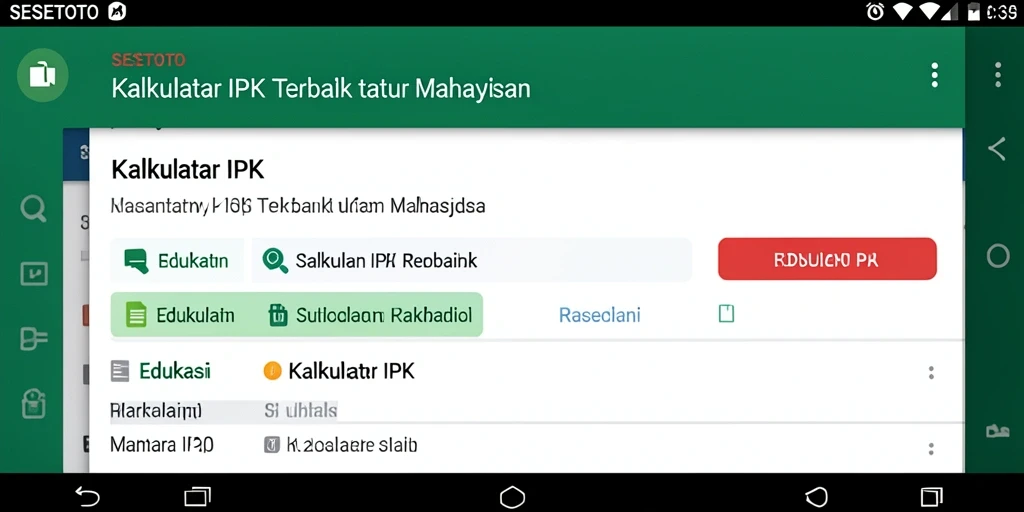Antarmuka SESETOTO yang sederhana dan fungsional untuk Kalkulator IPK.